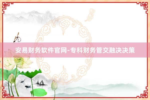 安易财务软件官网-专科财务管交融决决策
