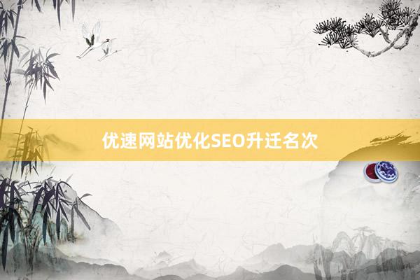 优速网站优化SEO升迁名次